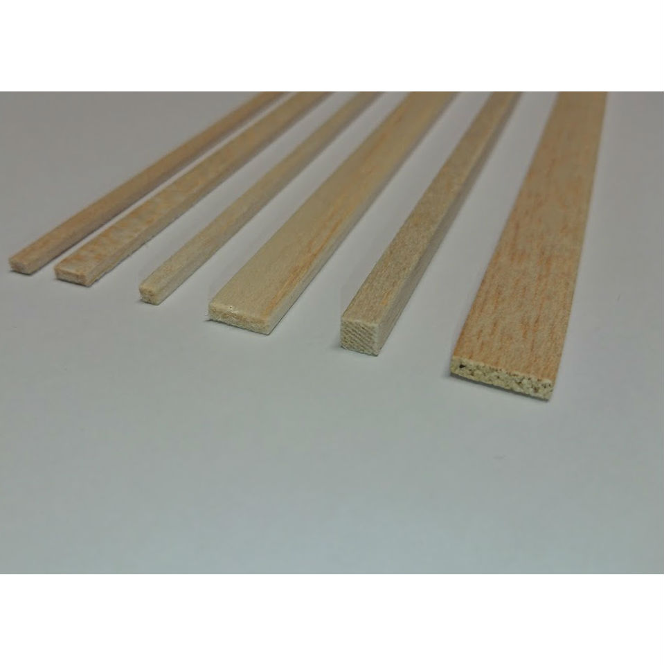Balsa strip wood metric & imperial for model building 85810